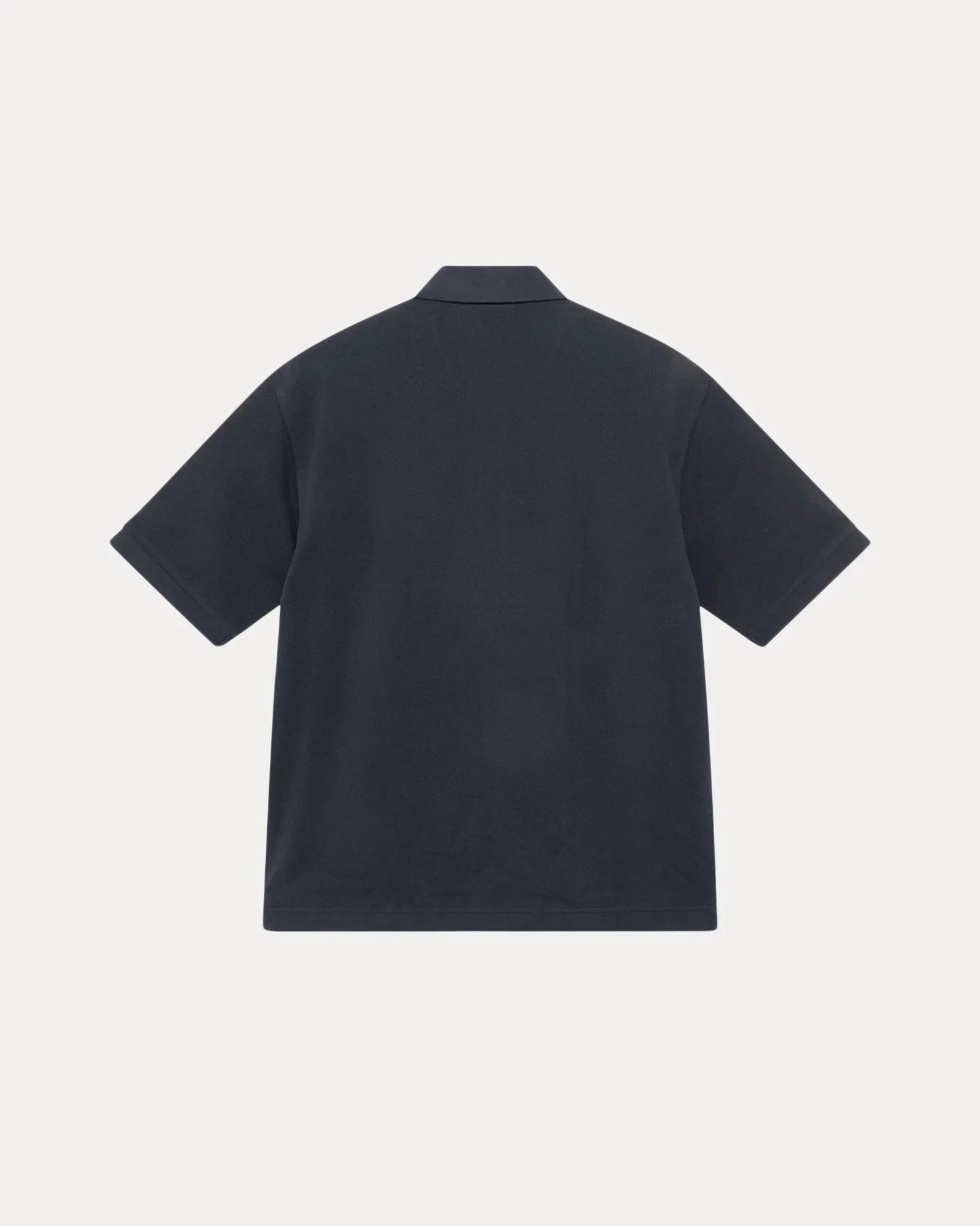 STUSSY CLASSIC PIQUE POLO BLACK