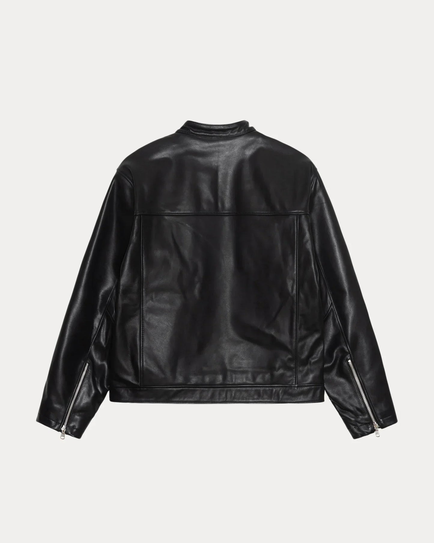 STUSSY CAFE RACER LEATHER JACKET