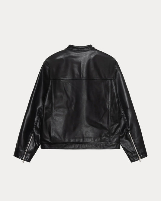 STUSSY CAFE RACER LEATHER JACKET
