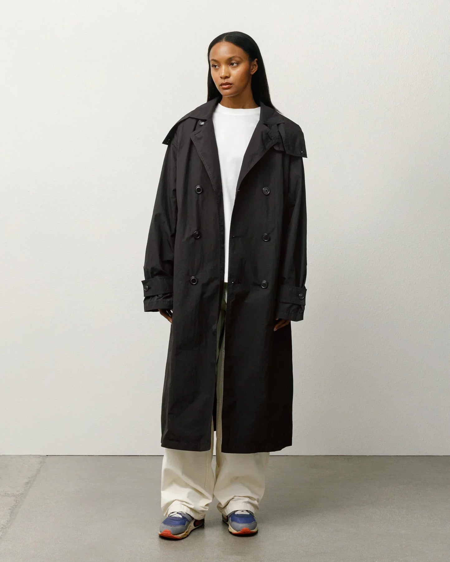 STUSSY LIGHTWEIGHT SURFMAN TRENCH BLACK
