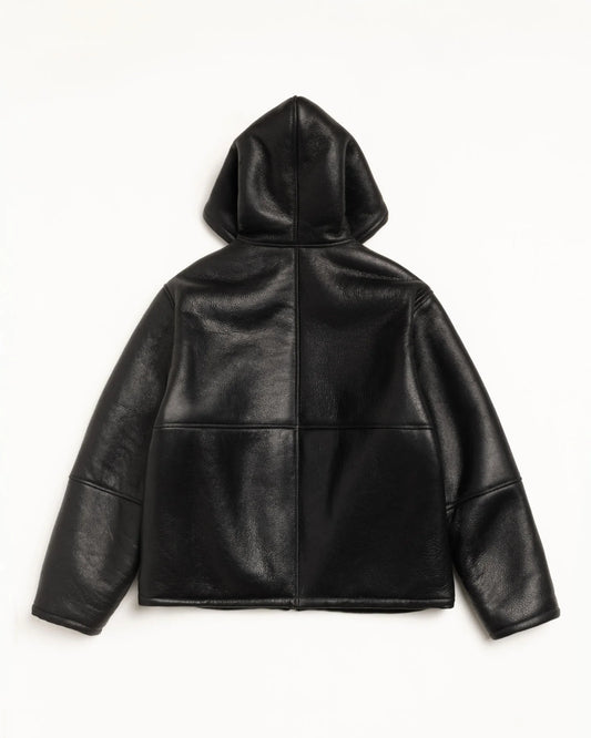 STUSSY SHEARLING HOODED JACKET