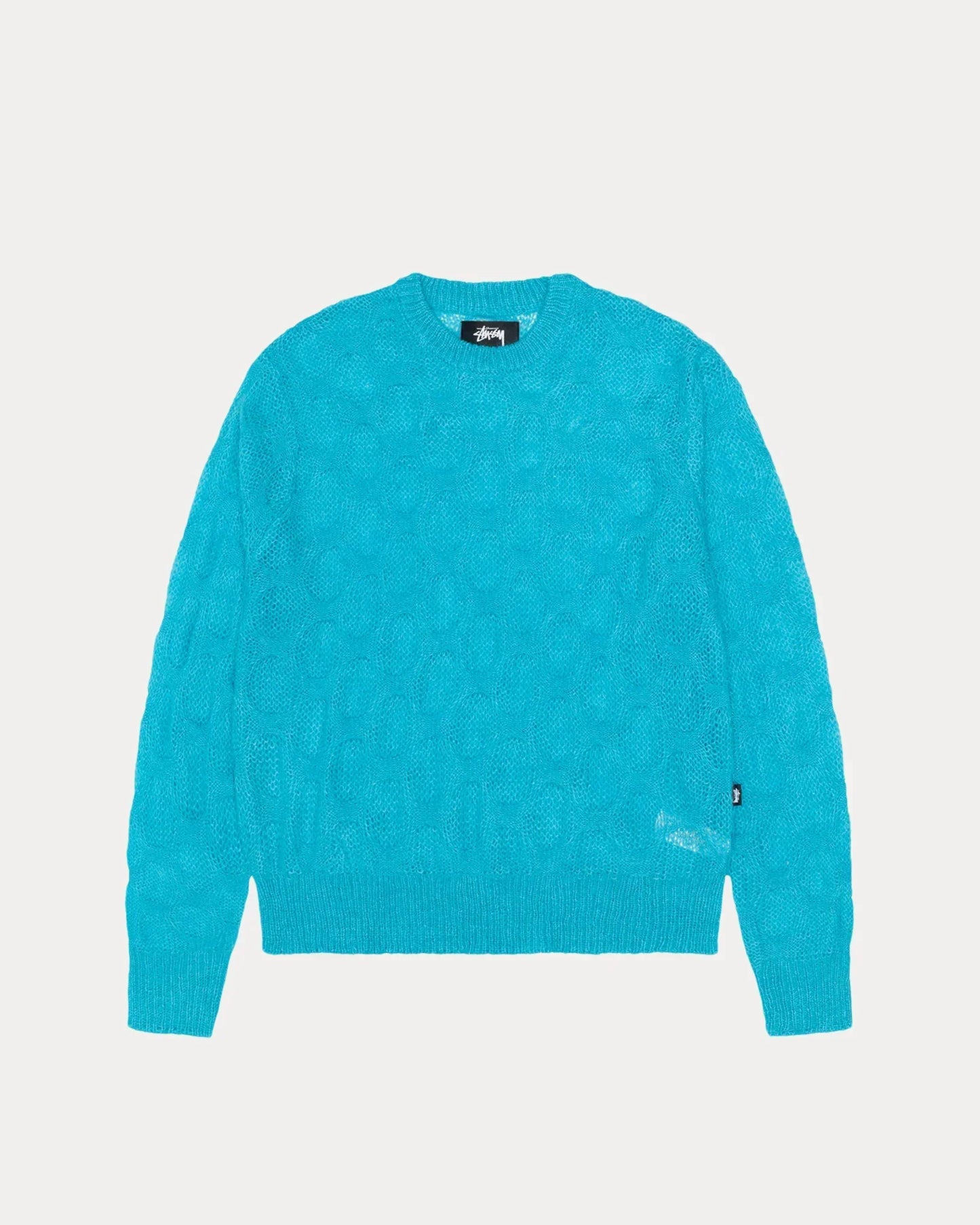 LOOSE KNIT CROSS CABLE SWEATER