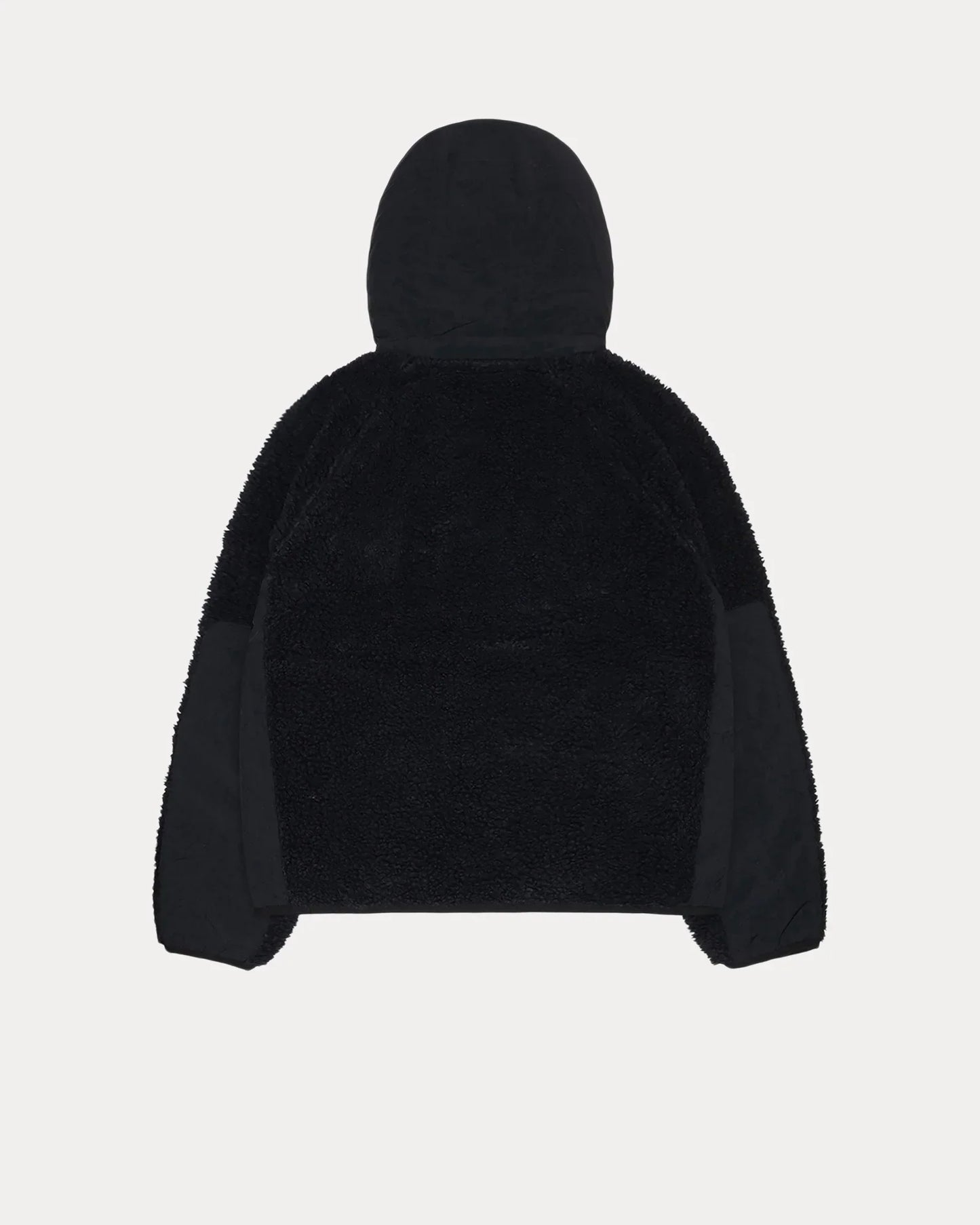 STUSSY SHERPA PANELED HOODED JACKET