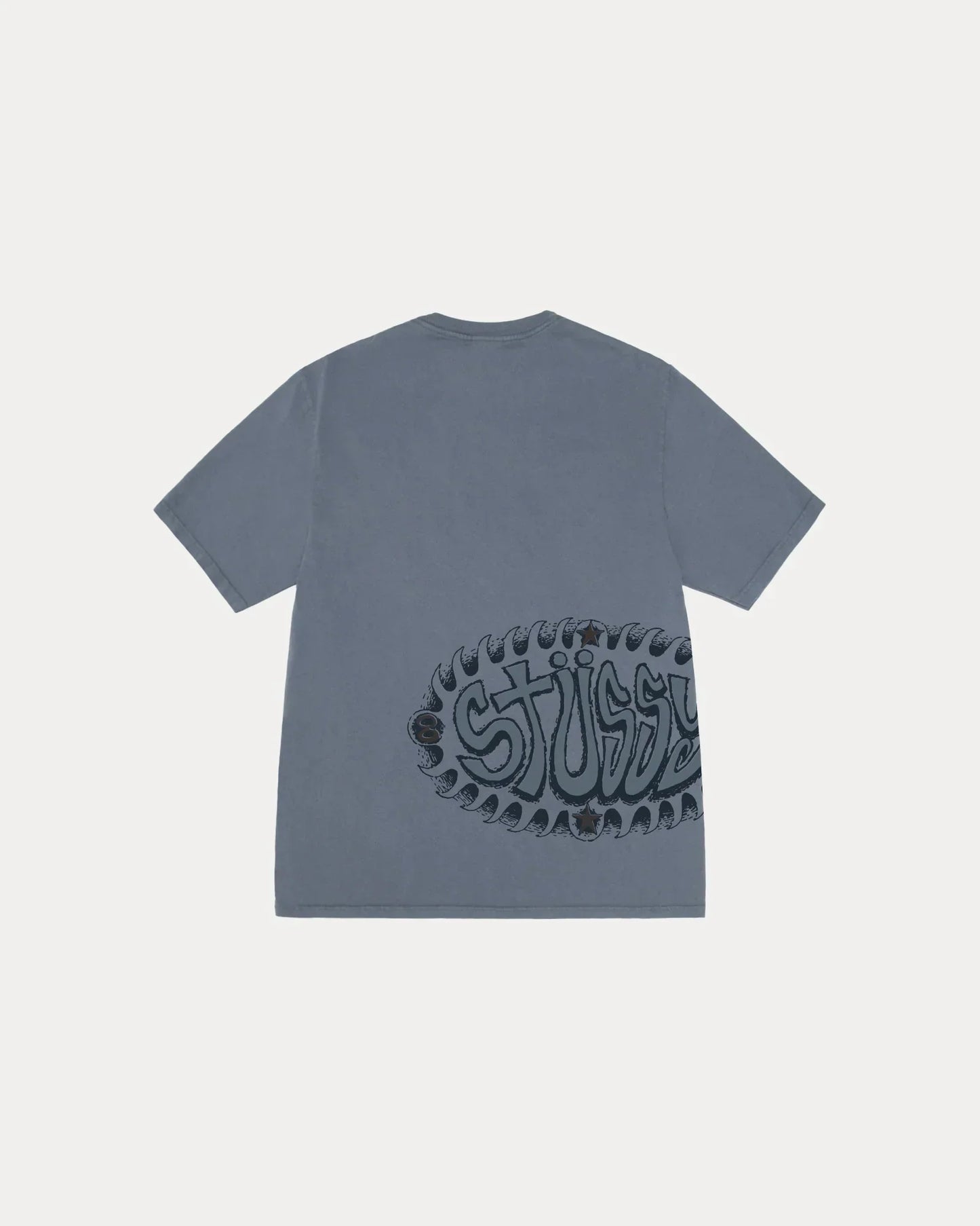 STUSSY WAVE OVAL TEE PIGMENT DYED