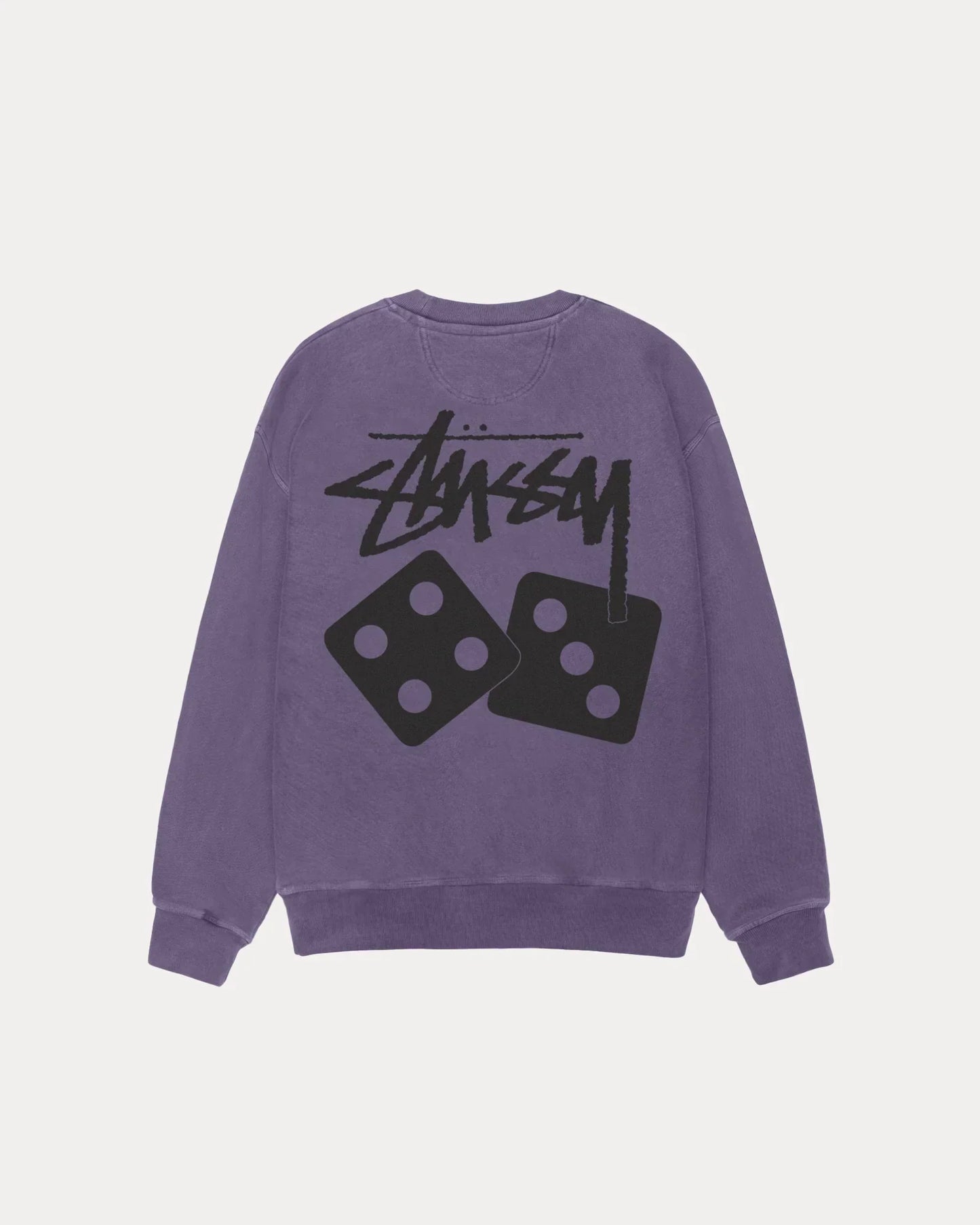 STUSSY DICE LONG SLEEVE PIGMENT DYED TEE
