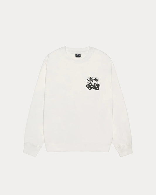 STUSSY DICE LONG SLEEVE PIGMENT DYED TEE