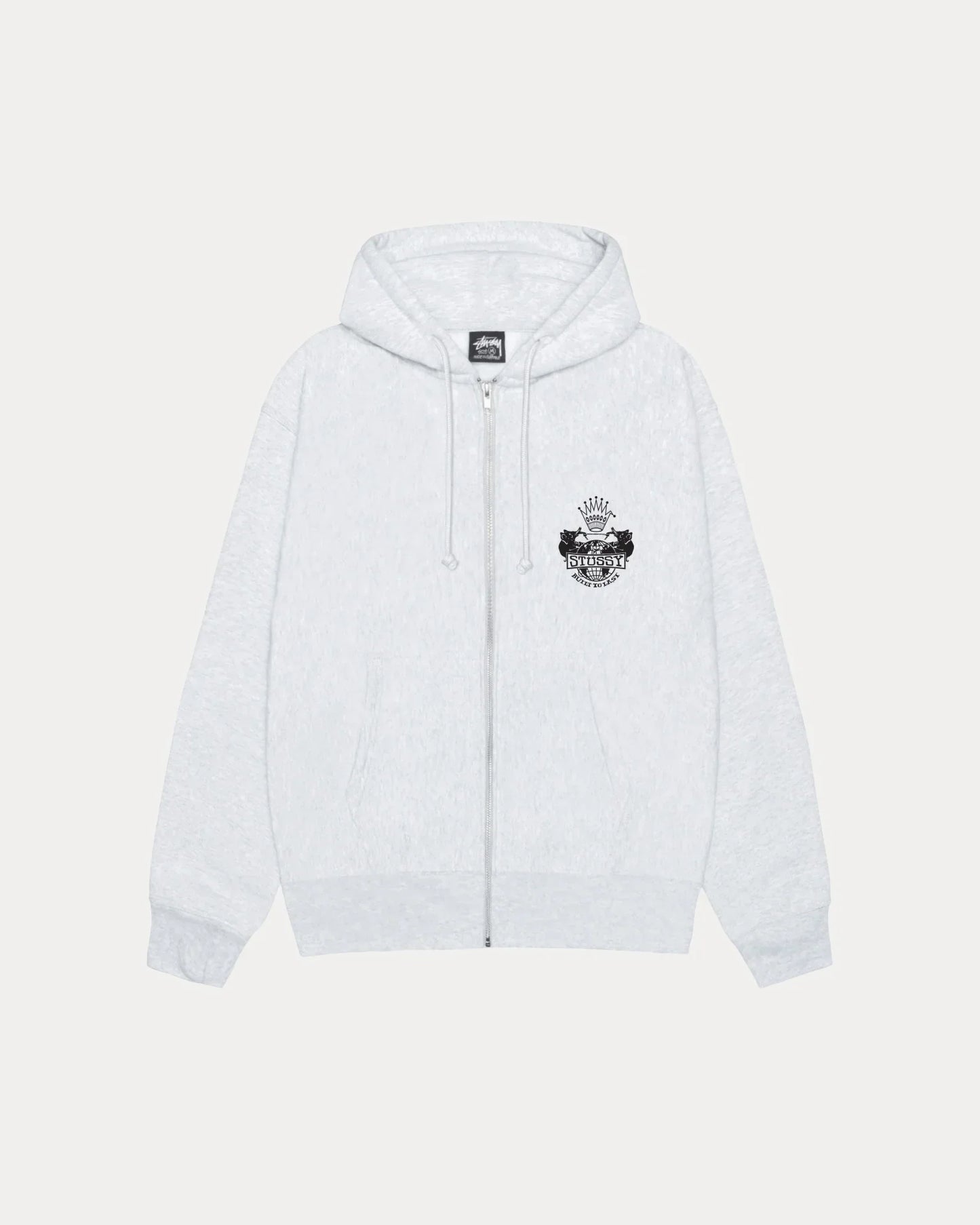 STUSSY BUILT TO LAST ZIP HOODIE