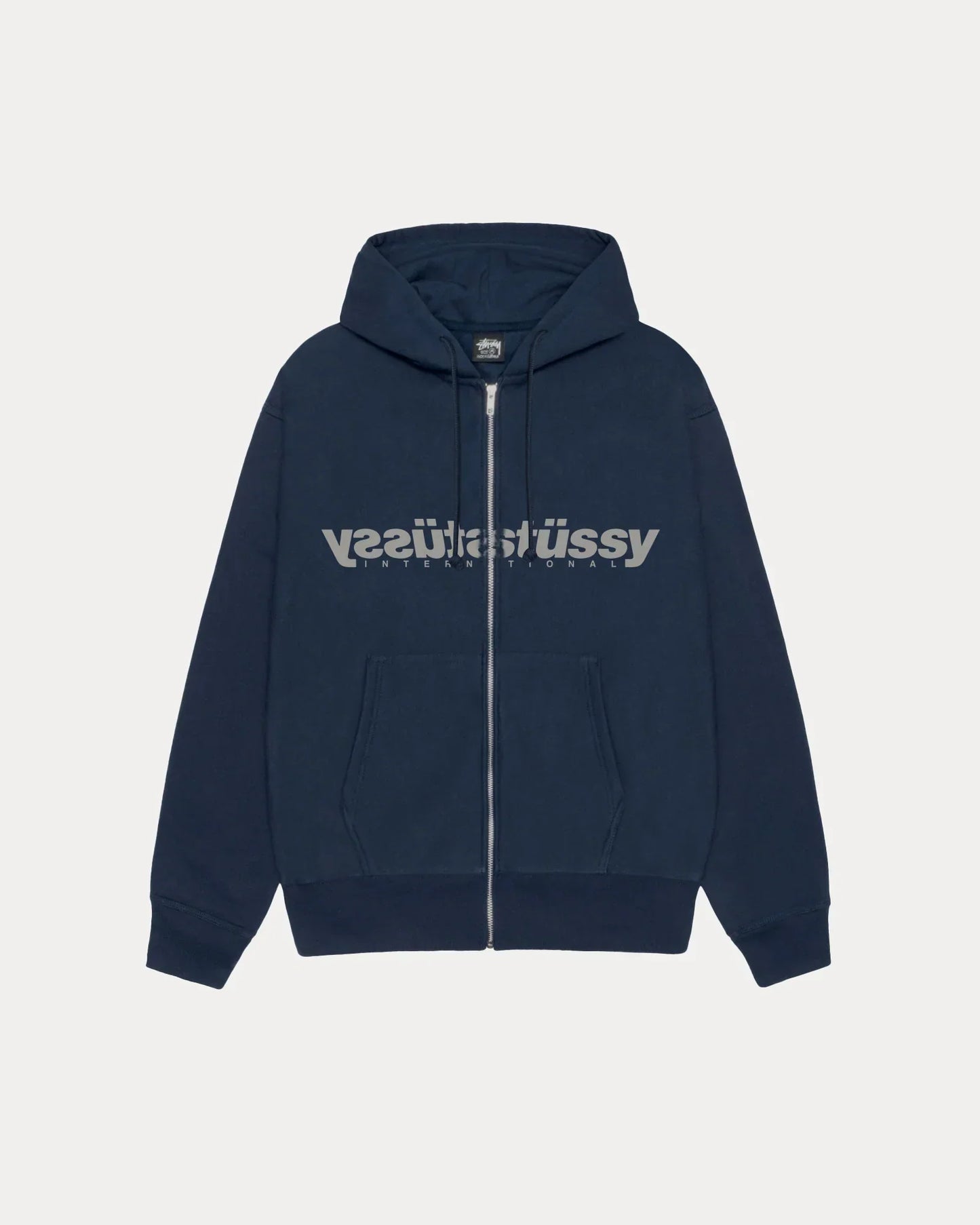 STUSSY MIRROR ZIP HOODIE