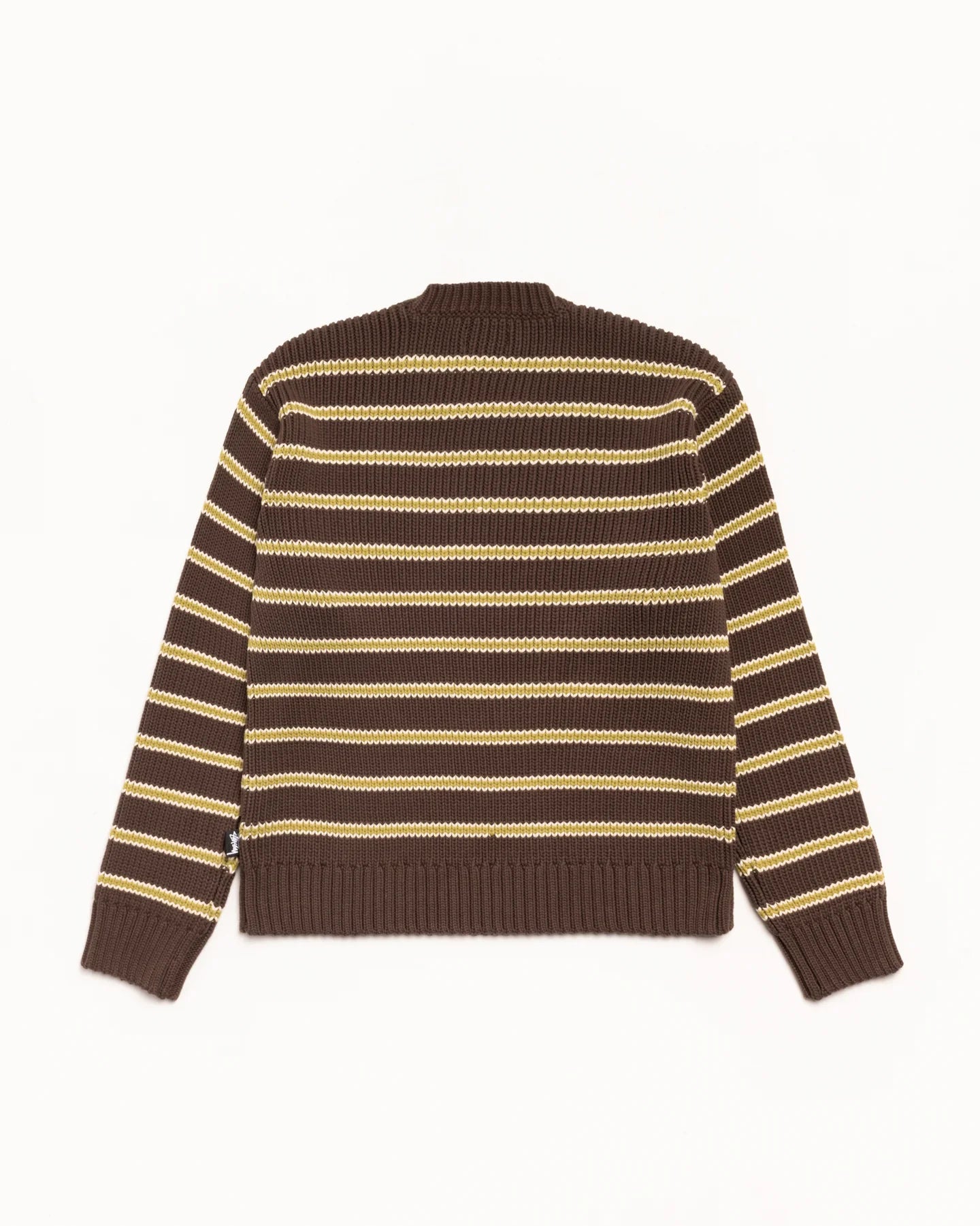 STUSSY CHUNKY COTTON STRIPE SWEATER