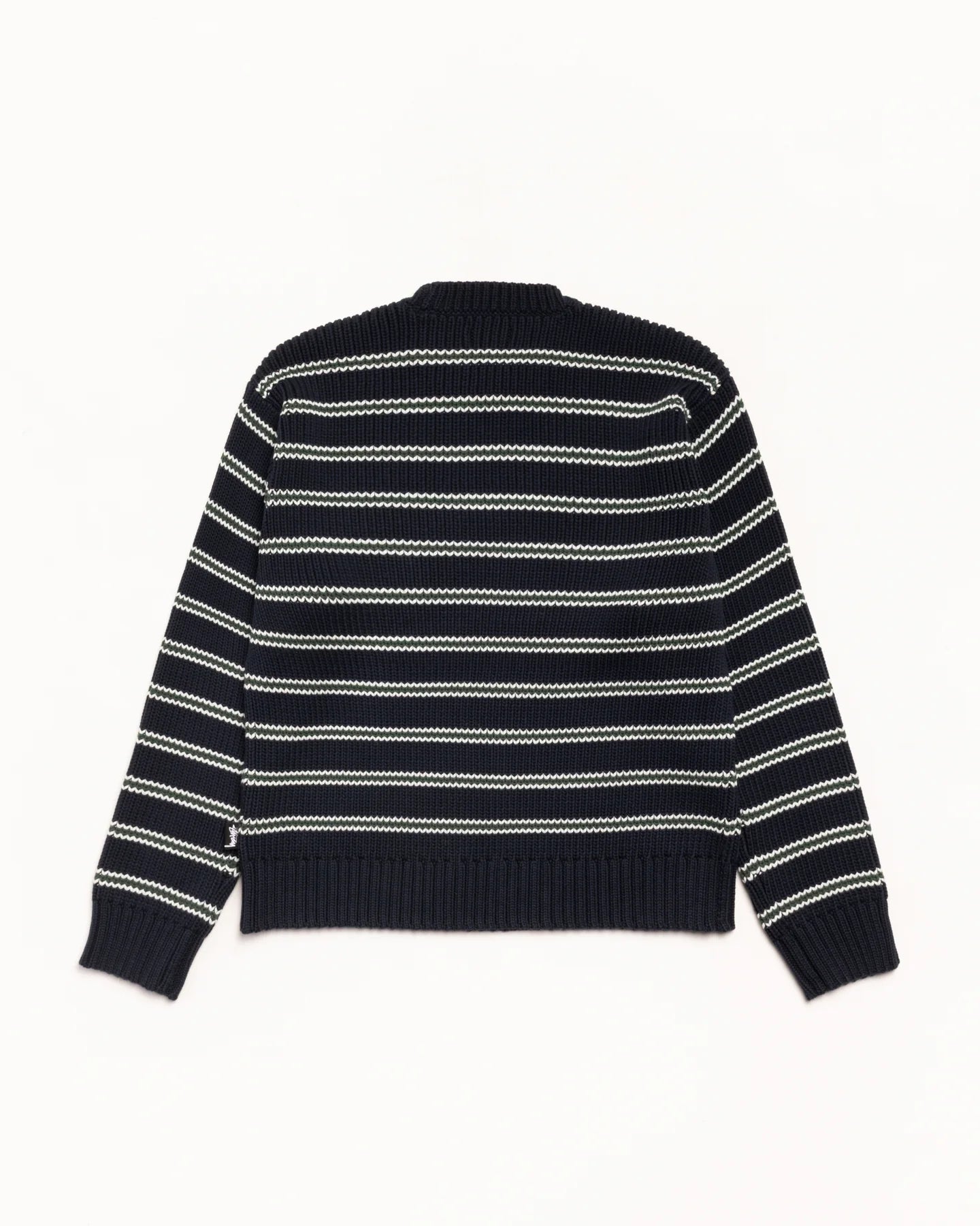 STUSSY CHUNKY COTTON STRIPE SWEATER