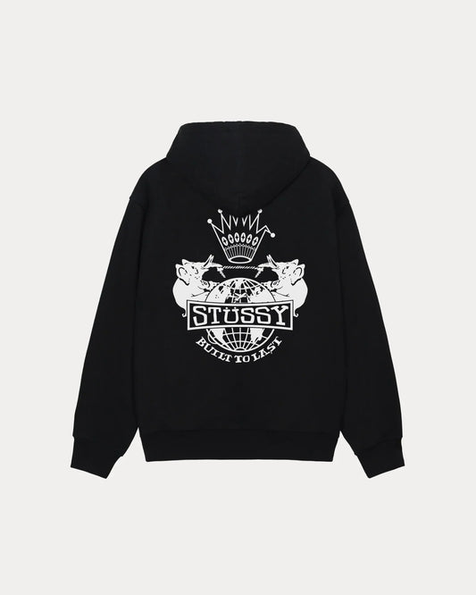 STUSSY BUILT TO LAST ZIP HOODIE
