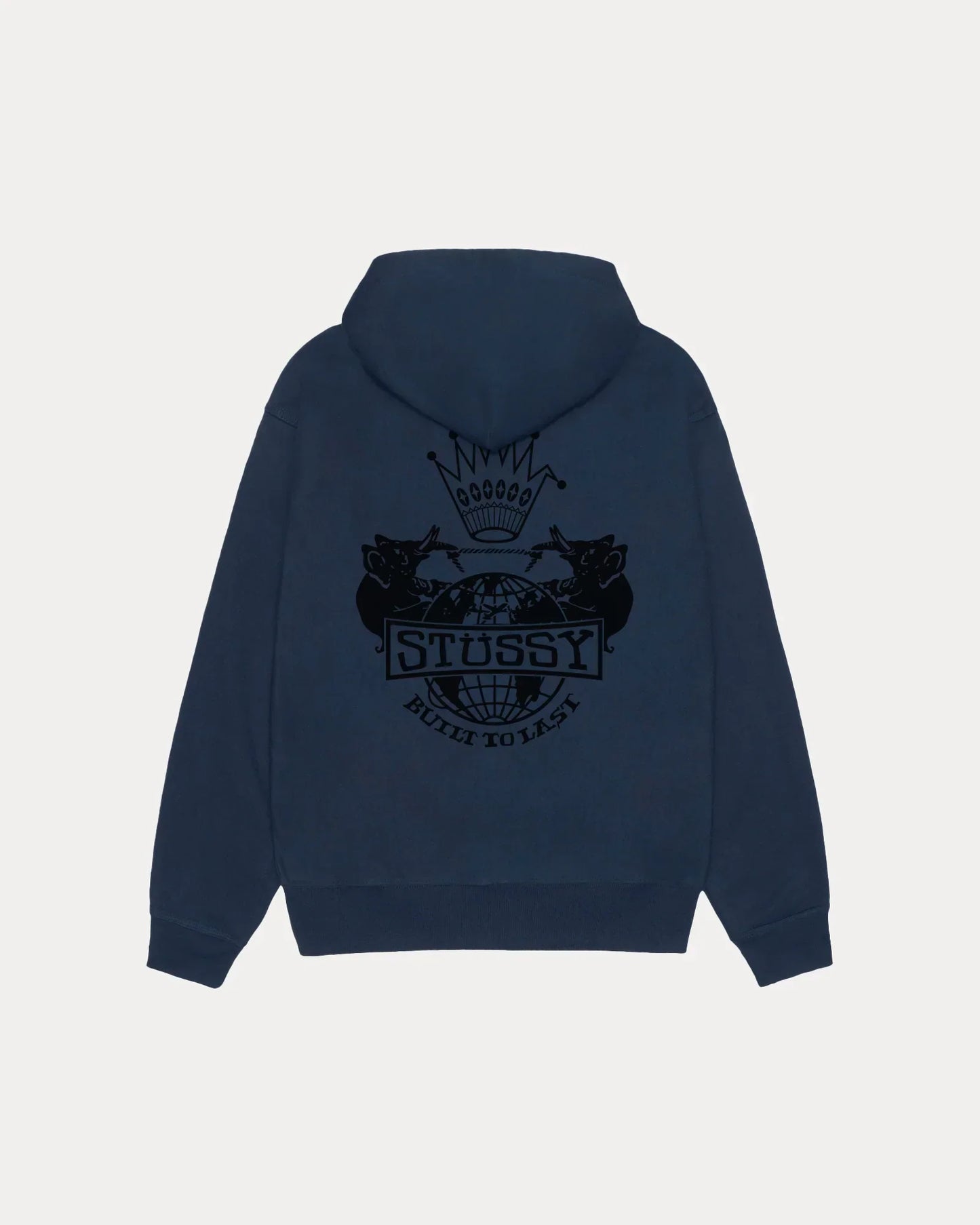 STUSSY BUILT TO LAST ZIP HOODIE